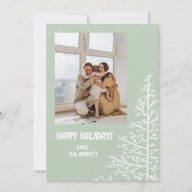 CARTE DE NOËL MINIMALISTE ARBRE (Devant)