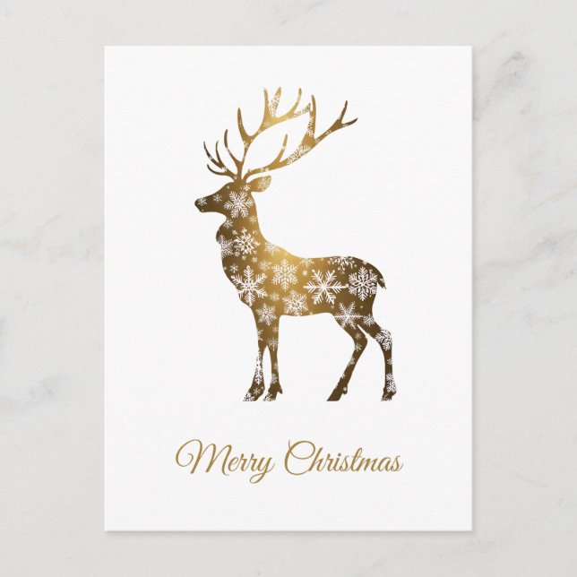 Carte de Noël minimaliste de luxe (Devant)
