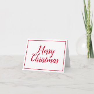 Carte de Noël minimaliste et moderne