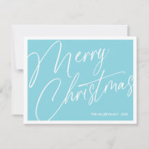 Carte de Noël minimaliste moderne personnalisée