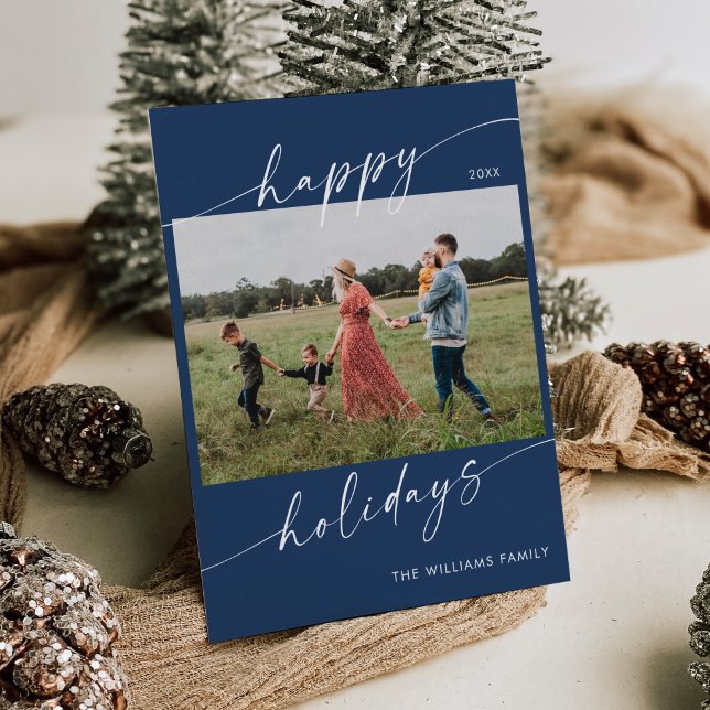 Carte de Noël minimaliste moderne photo (Créateur téléchargé)