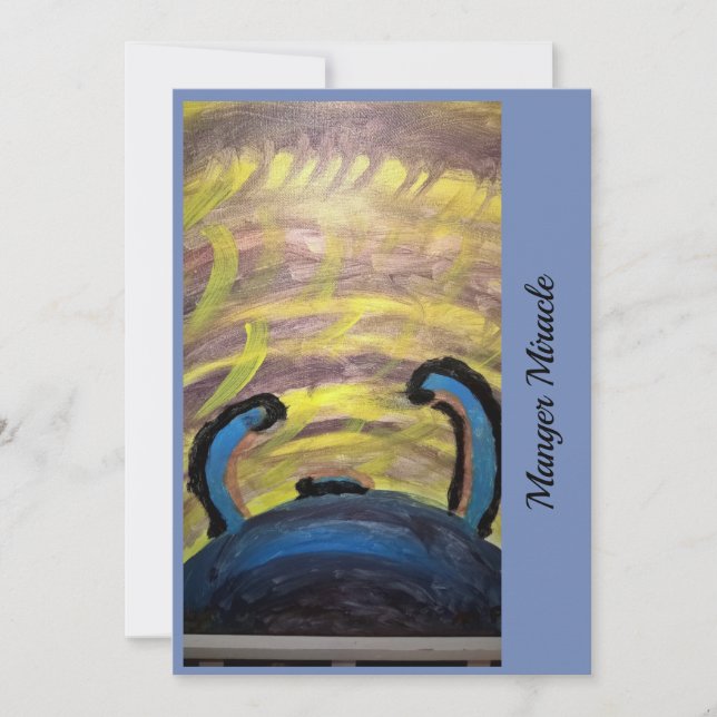 Carte de Noël Miracle Manger (Devant)