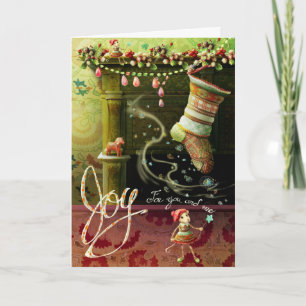 Carte de Noël Miss Mousy Mae