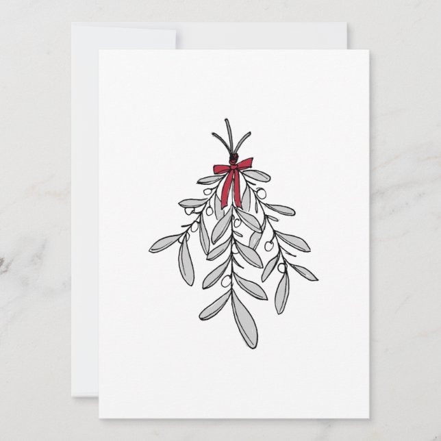 Carte de Noël Mistletoe (Devant)