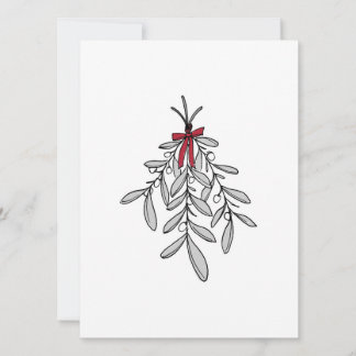 Carte de Noël Mistletoe