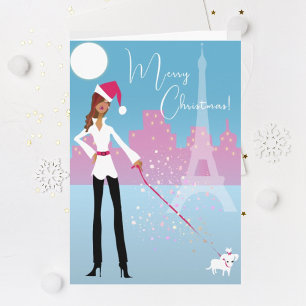 Carte de Noël moderne africaine