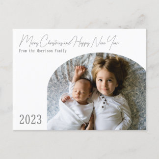 Carte de Noël moderne Boho Chic Arch