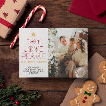 Carte de Noël moderne minimaliste 1 photo