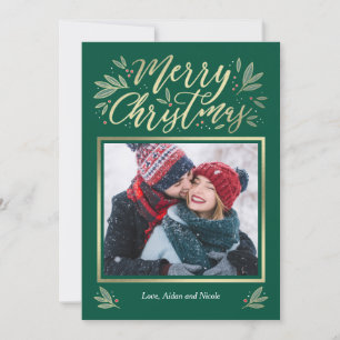 Carte de Noël modifiable en couleur de lustre sais