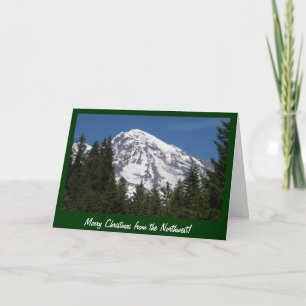 Carte de Noël Mt Rainier Park