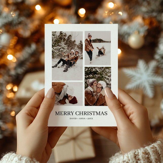 Carte de Noël Multi Photo Simple (Créateur téléchargé)