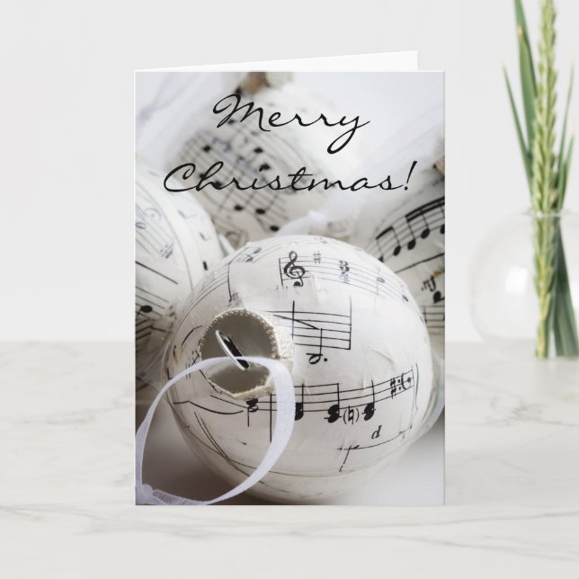Carte de Noël musicale (Devant)