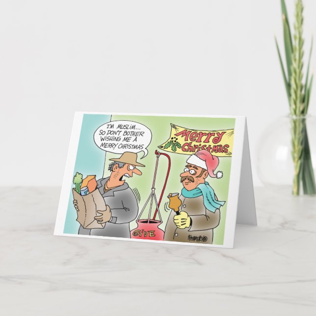 Carte de Noël musulmane fâchée (Devant)