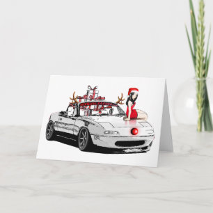 Carte de Noël MX5 Miata