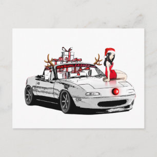 Carte de Noël MX5 Miata