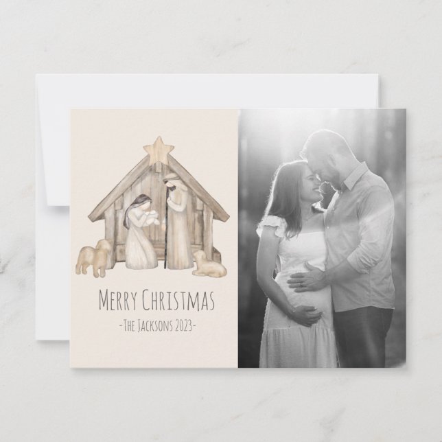 Carte de Noël Nativité (Devant)