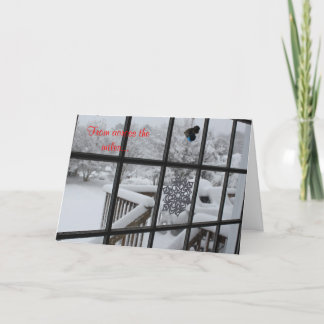 Carte de Noël neigeuse