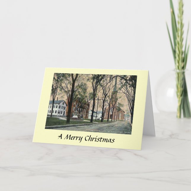 Carte de Noël - Newburyport, Massachusetts (Devant)