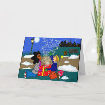 Carte de Noël Nik et Mike