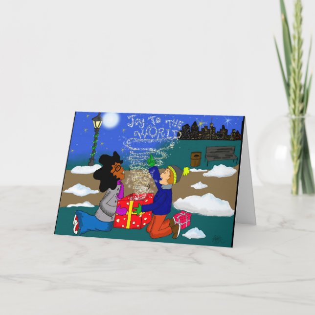 Carte de Noël Nik et Mike (Devant)