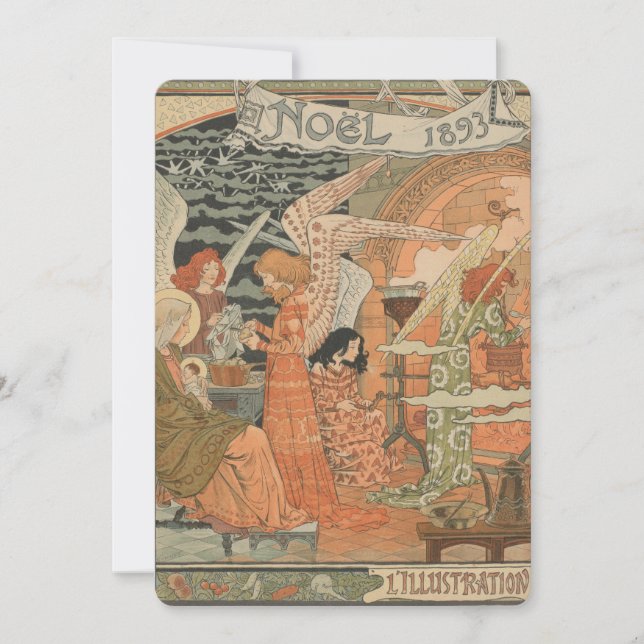 Carte de Noël Noel 1893 (Devant)