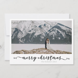 Carte de Noël noir et blanc