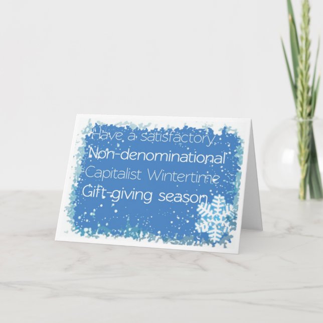 Carte de Noël non confessionnelle (Devant)