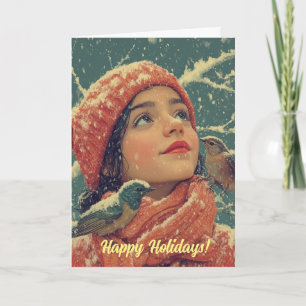 Carte de Noël nostalgique