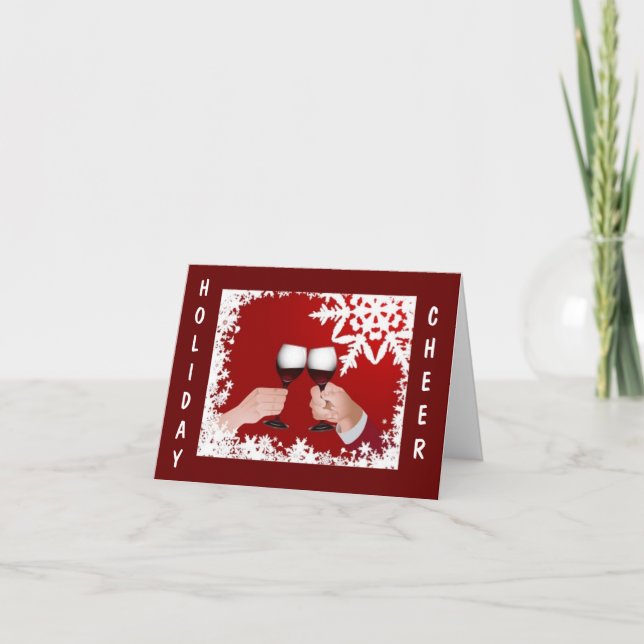 CARTE DE NOËL/NOUVELLE ANNÉE CHEERS ET GREETINGS (Devant)