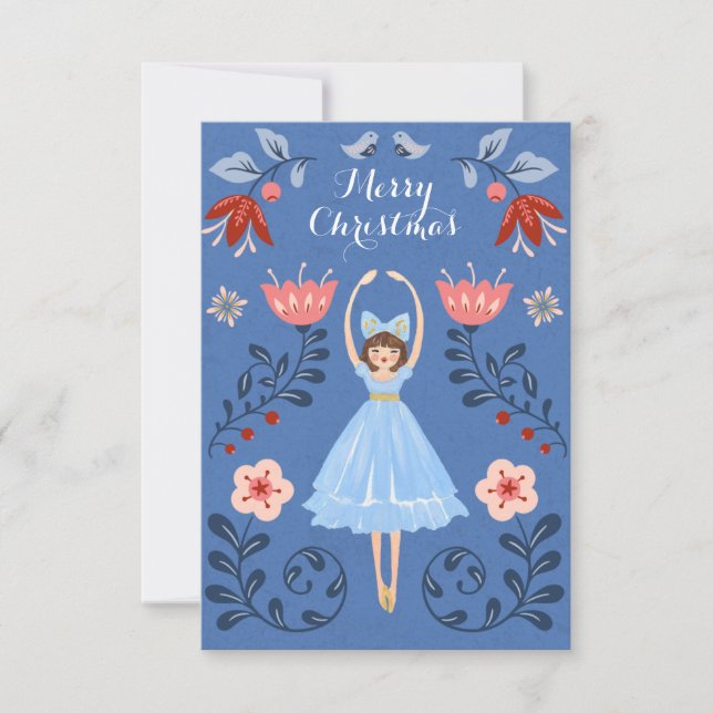 Carte de Noël Nutcracker Ballet Photo (Devant)