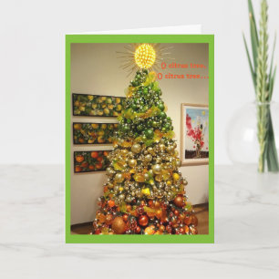 Carte de Noël O Citrus Tree de Floride