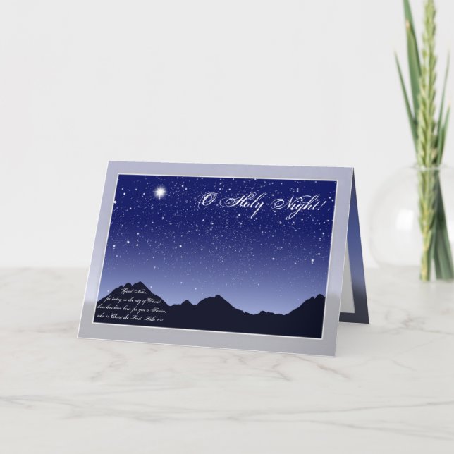 Carte de Noël O Holy Night (Devant)
