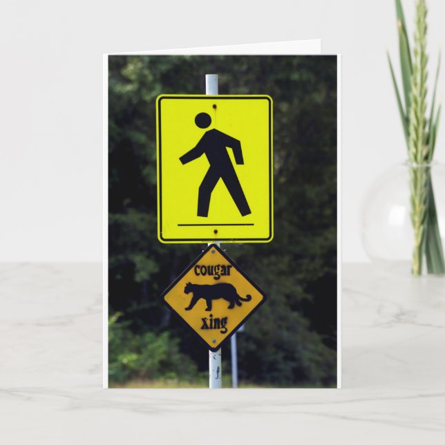 Carte de Noël : O Venez Tous Vos Cougars... (Devant)