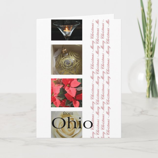 Carte de Noël Ohio, préciser (Devant)