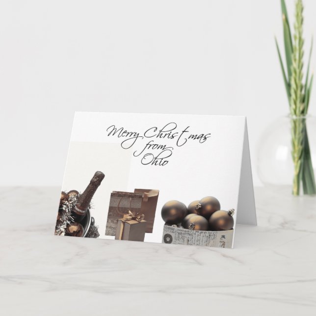 Carte de Noël Ohio, préciser (Devant)