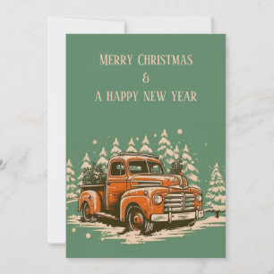 Carte de Noël Orange Pick Up