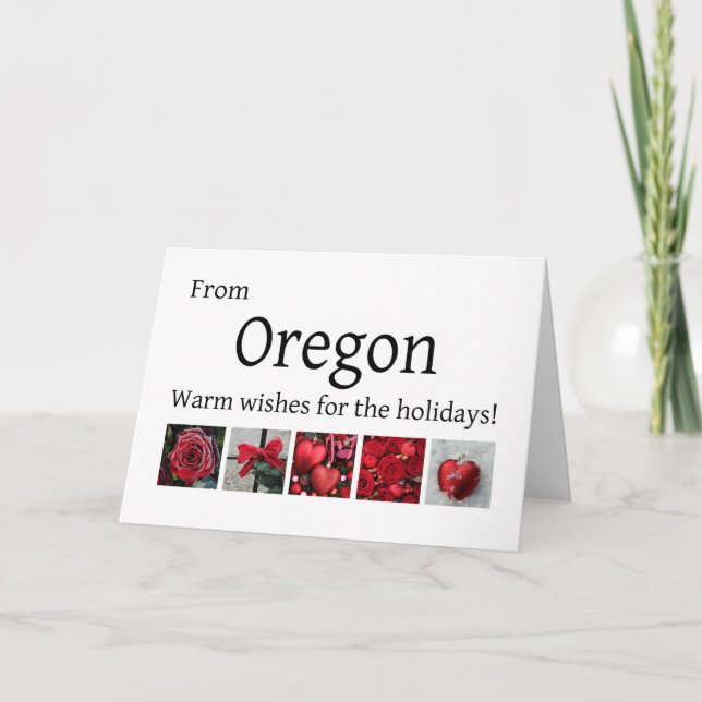 Carte de Noël Oregon, préciser (Devant)