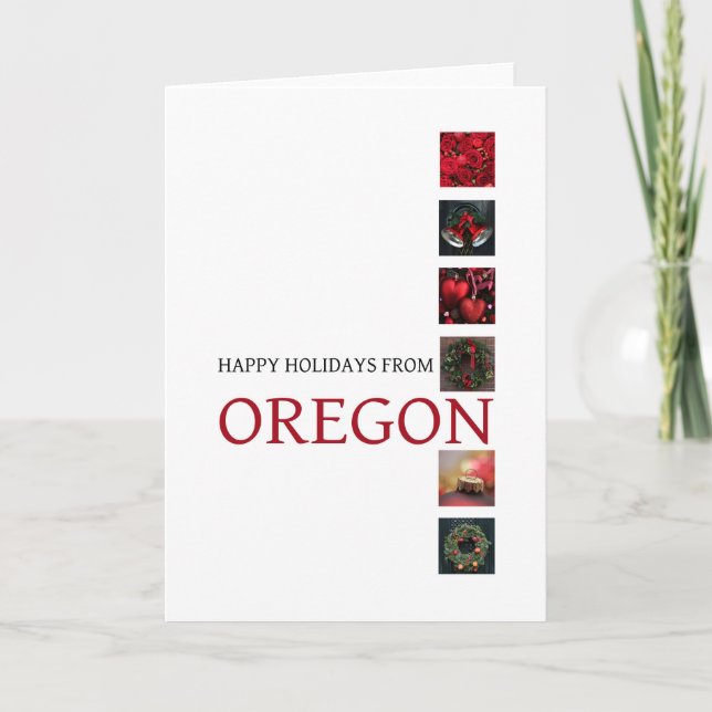 Carte de Noël Oregon, préciser (Devant)