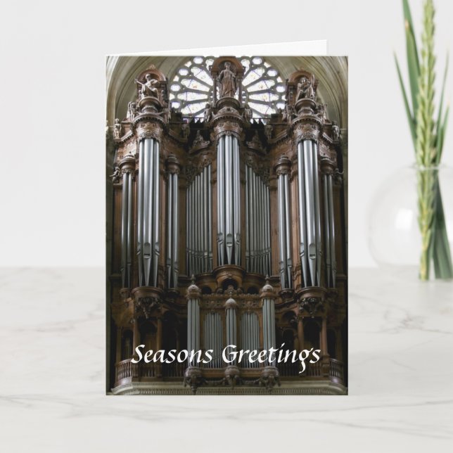 Carte de Noël orgue St Eustache (Devant)