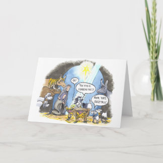 Carte de Noël orientée de chèvre