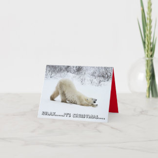 Carte de Noël Ours Polaire