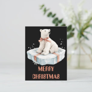 Carte de Noël Ours Polaire
