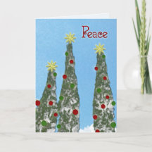 Carte de Noël "Paix"