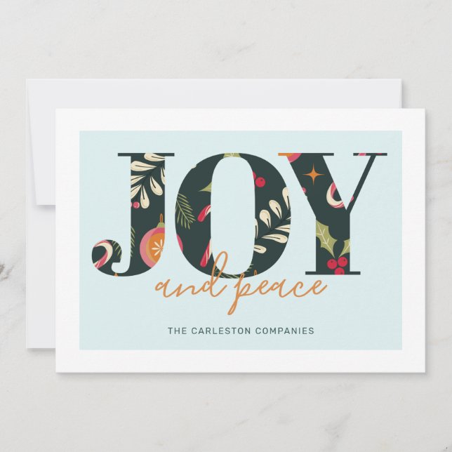 Carte de Noël Paix (Devant)