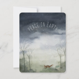Carte de Noël Paix sur Terre Carte de Fêtes 