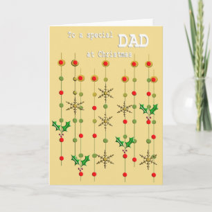 Carte de Noël papa spéciale