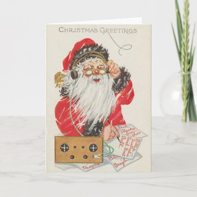 Carte de Noël par radio de Père Noël (Devant)