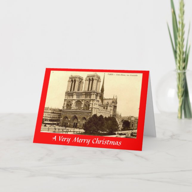 Carte de Noël - Paris, Notre-Dame (Devant)