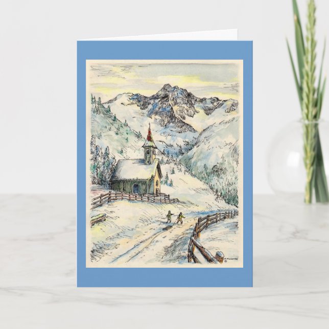 Carte de Noël Paul McGehee "Chapelle Zallinger" (Devant)