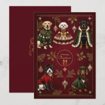 Carte de Noël Pawsome